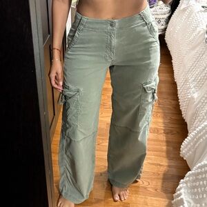 American Eagle Outfitters Olive Cargo Pants
